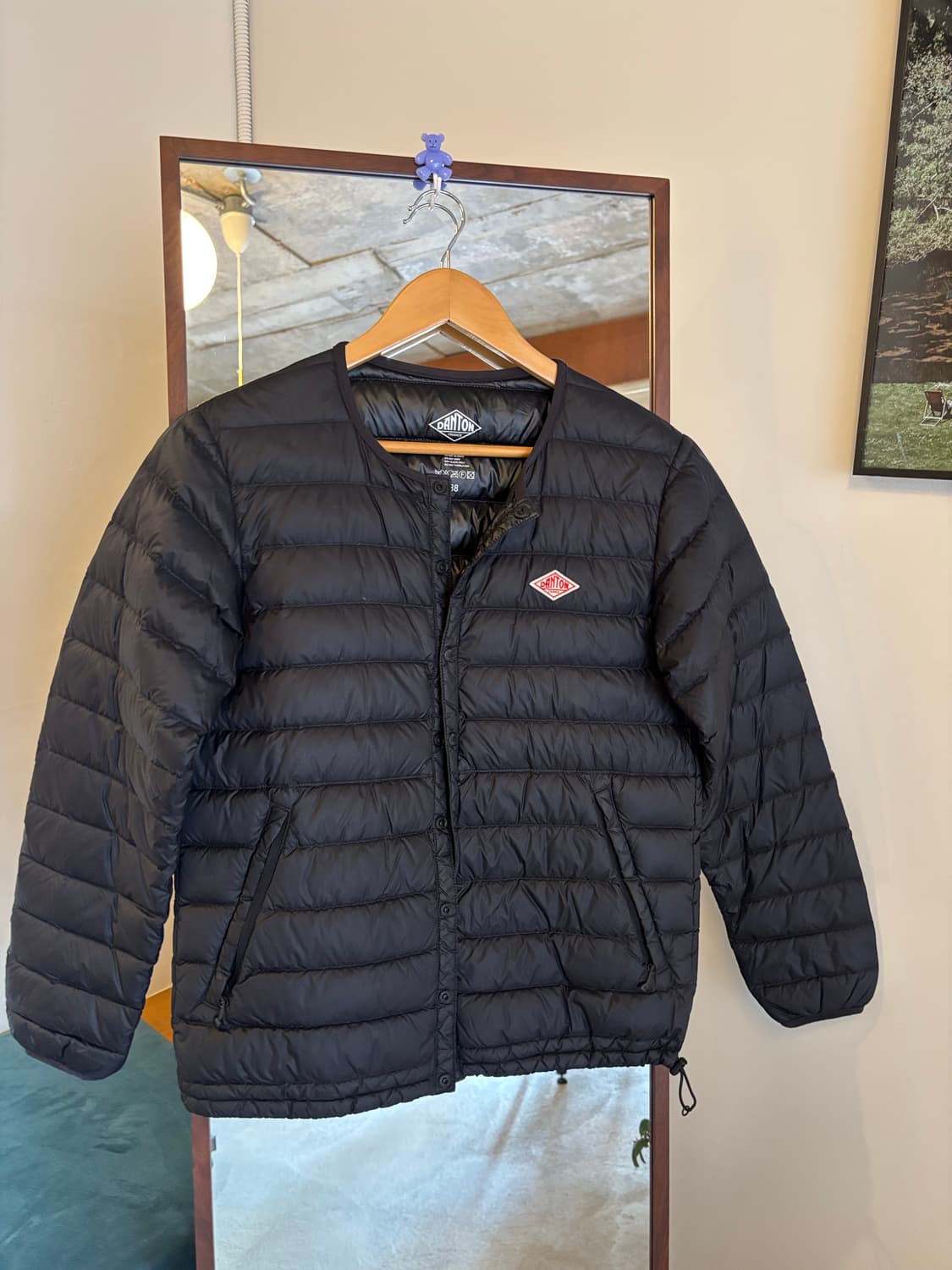 DANTON 블랙 경량 다운 패딩 자켓(38) 상품이미지1