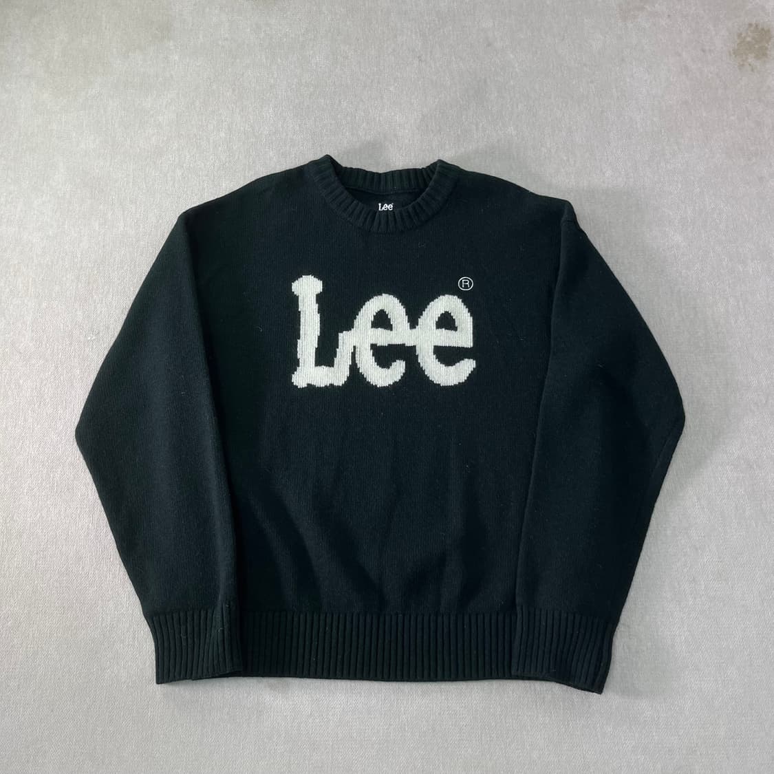 100 LEE 리 울 빅로고 니트 상품이미지1