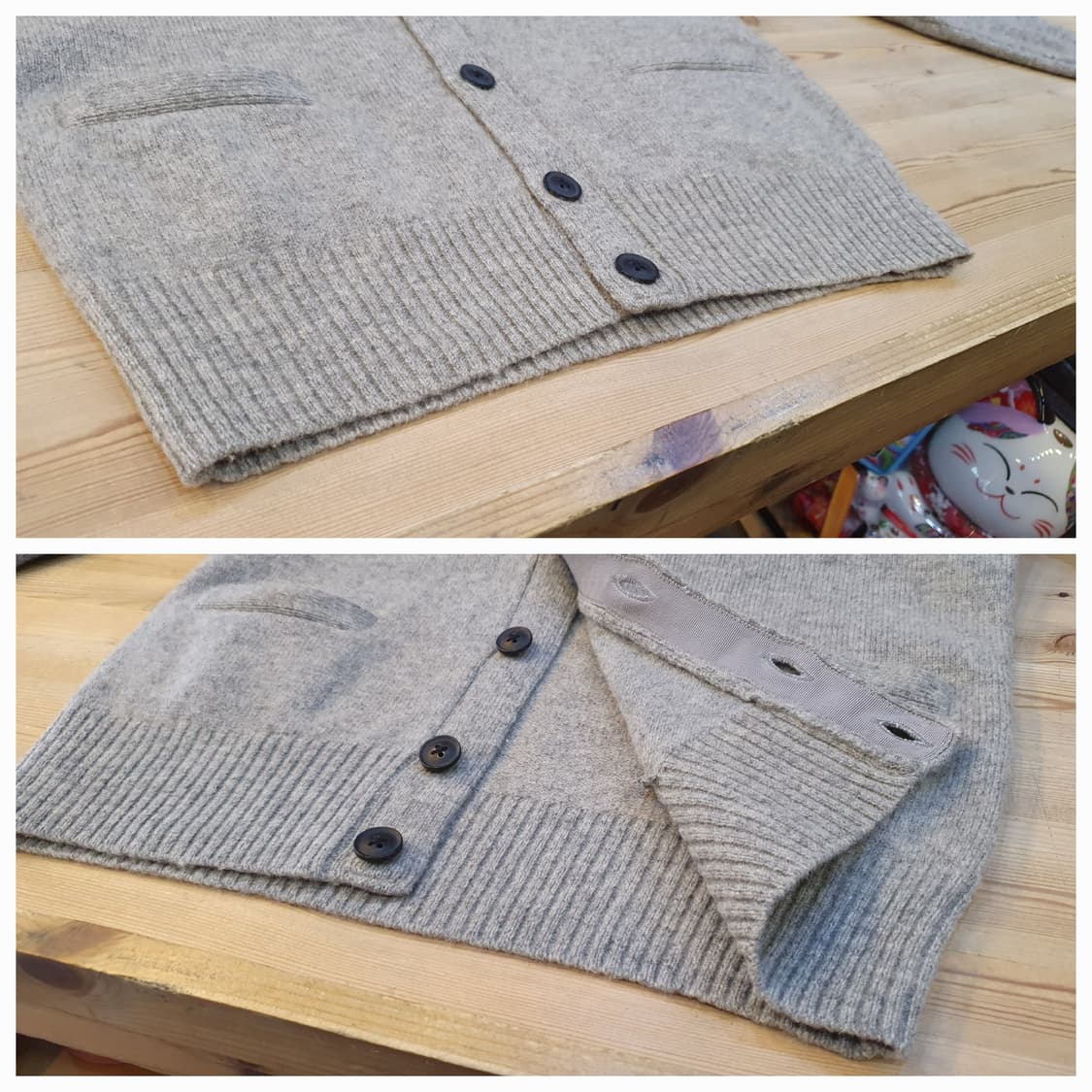 90/66.라코스테 울 가디건(공용) 상품이미지5