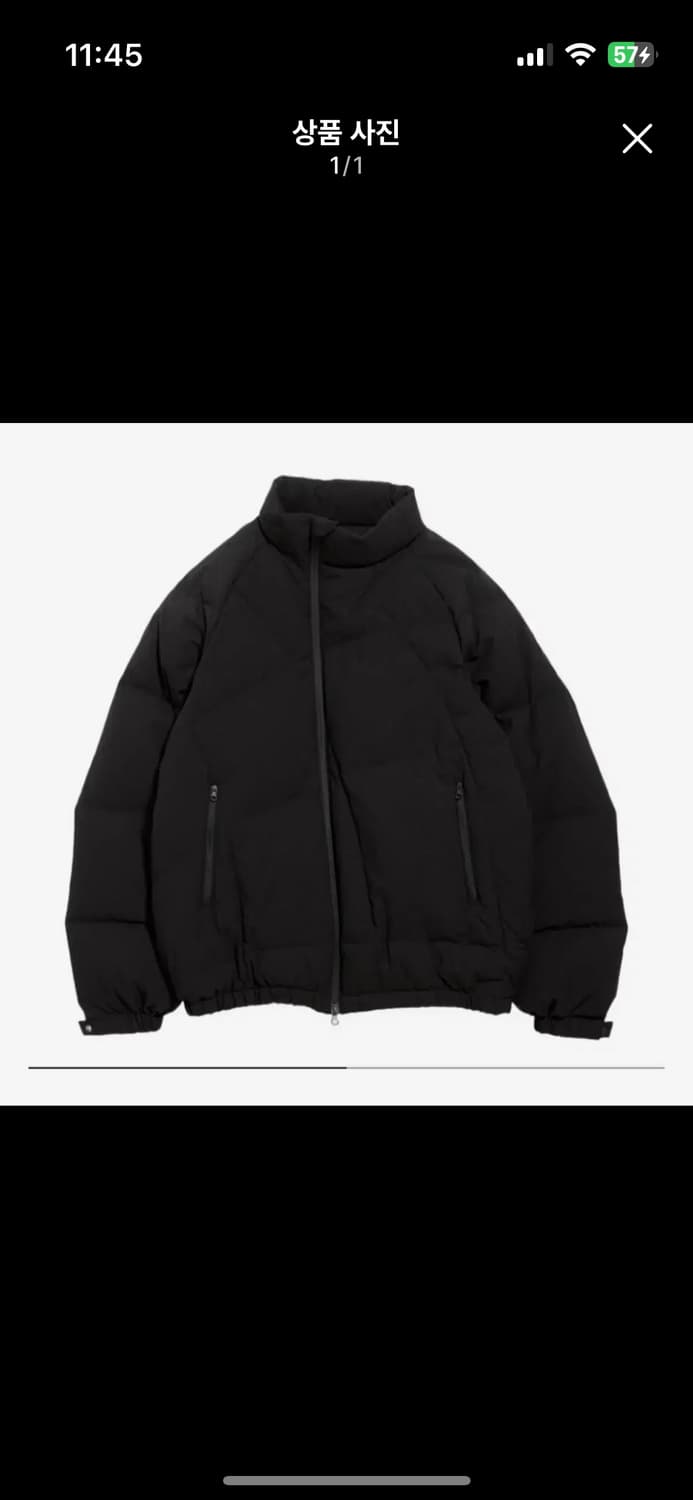 (구매/2) 해칭룸 헤비웹 구스다운 패딩 블랙 상품이미지1