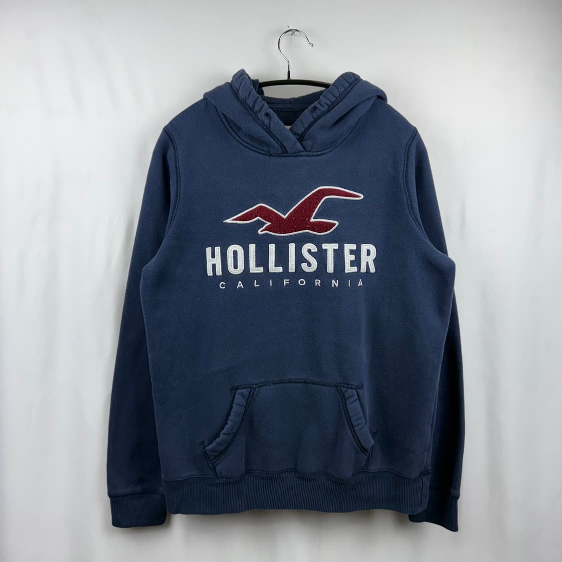 (M) 홀리스터 빅로고 후드 티 네이비 상품이미지2