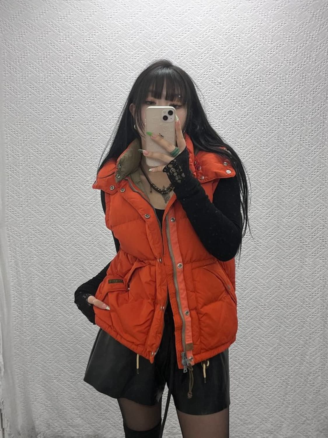 폴로 랄프로렌 Y2K 레트로 오렌지 덕다운 패딩 조끼 M C09000 상품이미지2