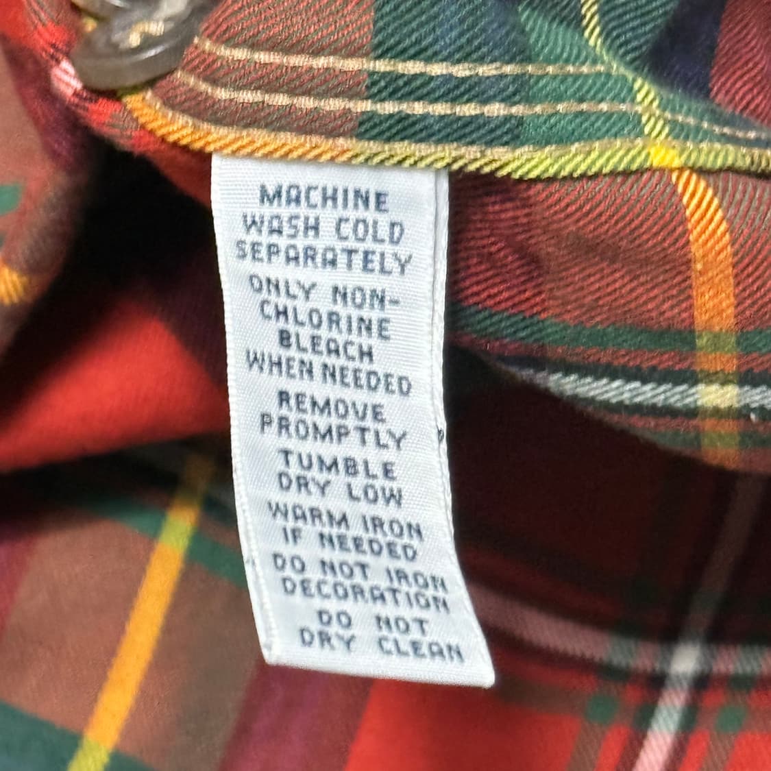 L 폴로랄프로렌 레더패치 타탄체크 셔츠 상품이미지5