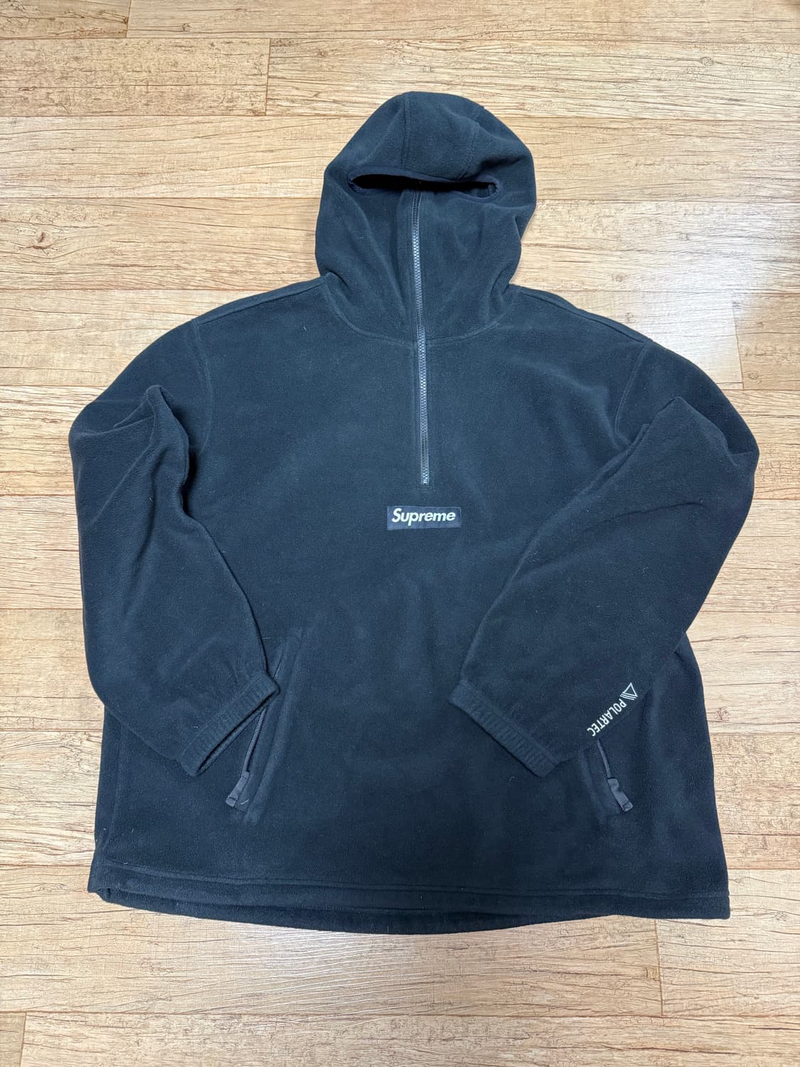 22fw 슈프림 마스크 집업 폴라텍 블랙 상품이미지1