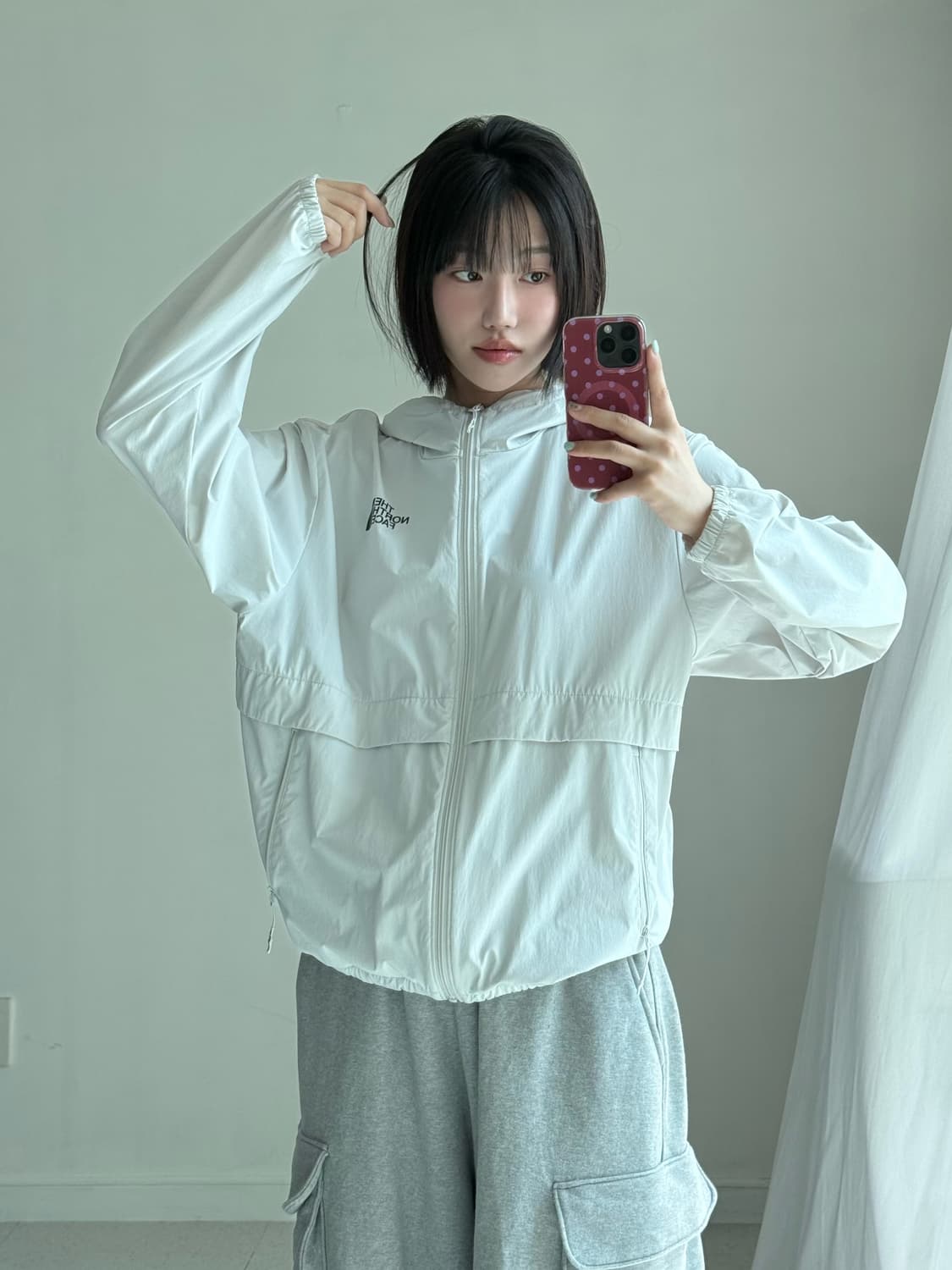 노스페이스 그레이 바람막이 상품이미지3