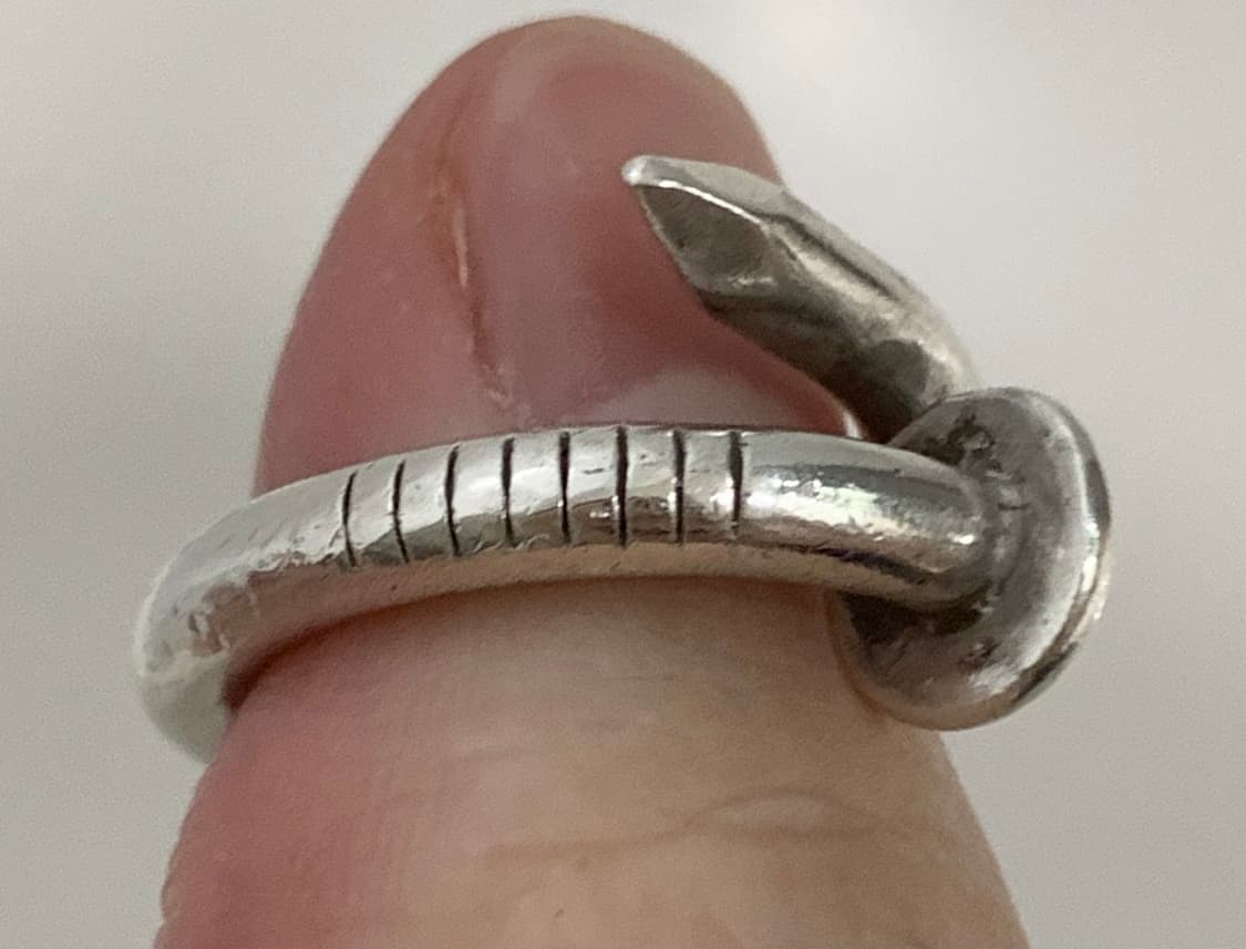 [US 4] 크롬하츠 플랫 네일링 못반지 상품이미지6