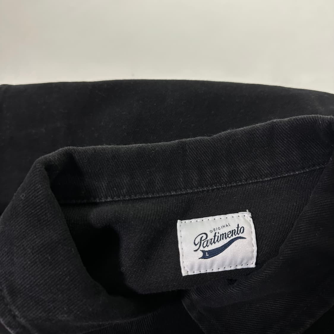 L 파르티멘토 투포켓 빈티지블랙워시드 데님트러커자켓 청자켓 상품이미지4