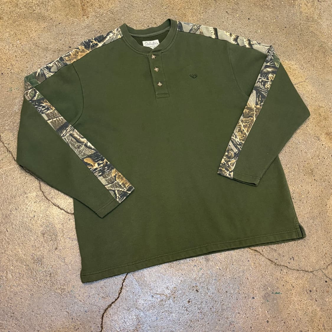 00s USA 빈티지 카벨라스 리얼트리 헌팅 헨리넥 긴팔티 상품이미지2
