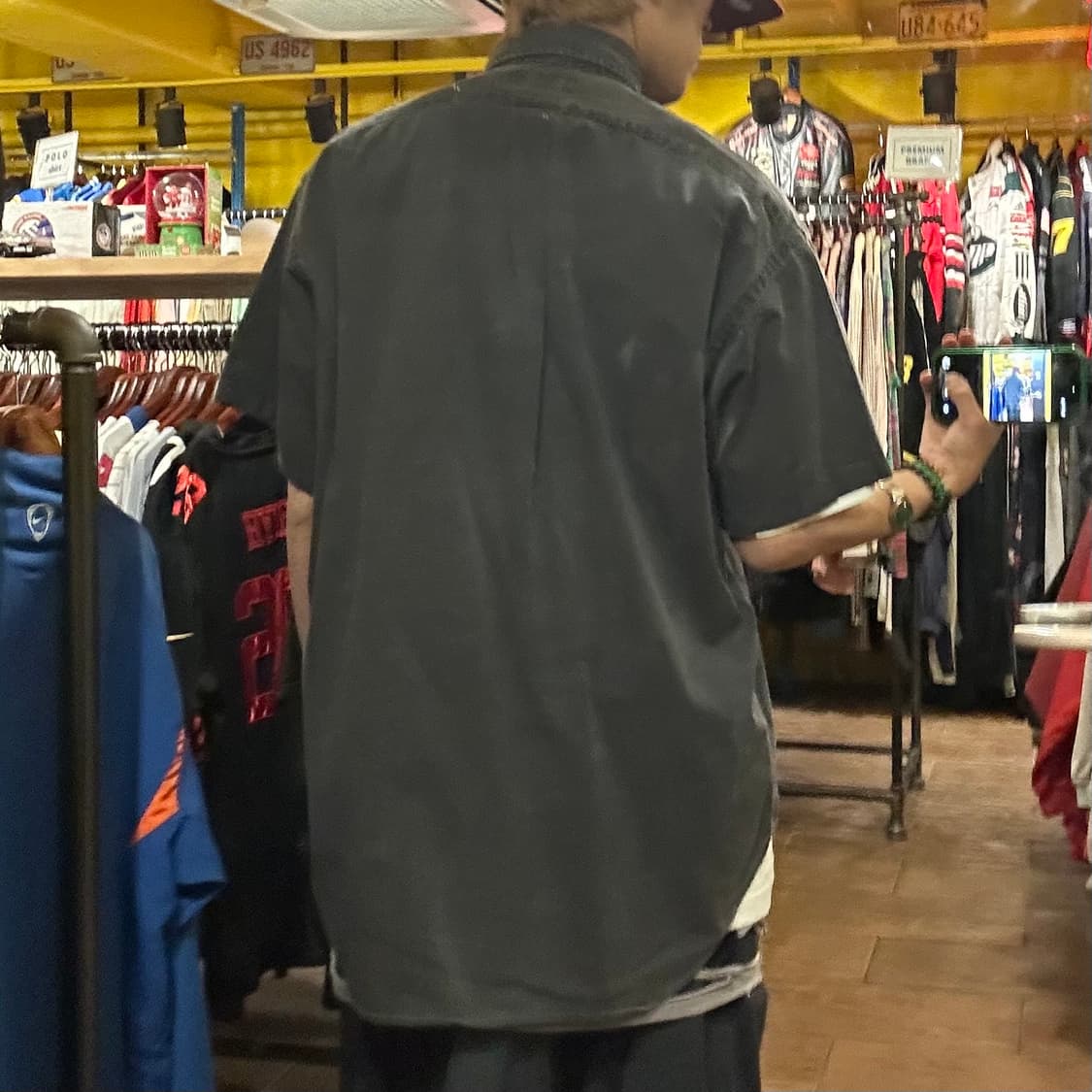 [HI] 폴로 랄프로렌 데님 반팔 셔츠 그레이 상품이미지5