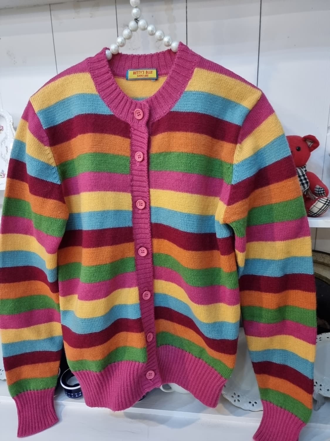 레인보우 스트라이프 가디건 상품이미지2