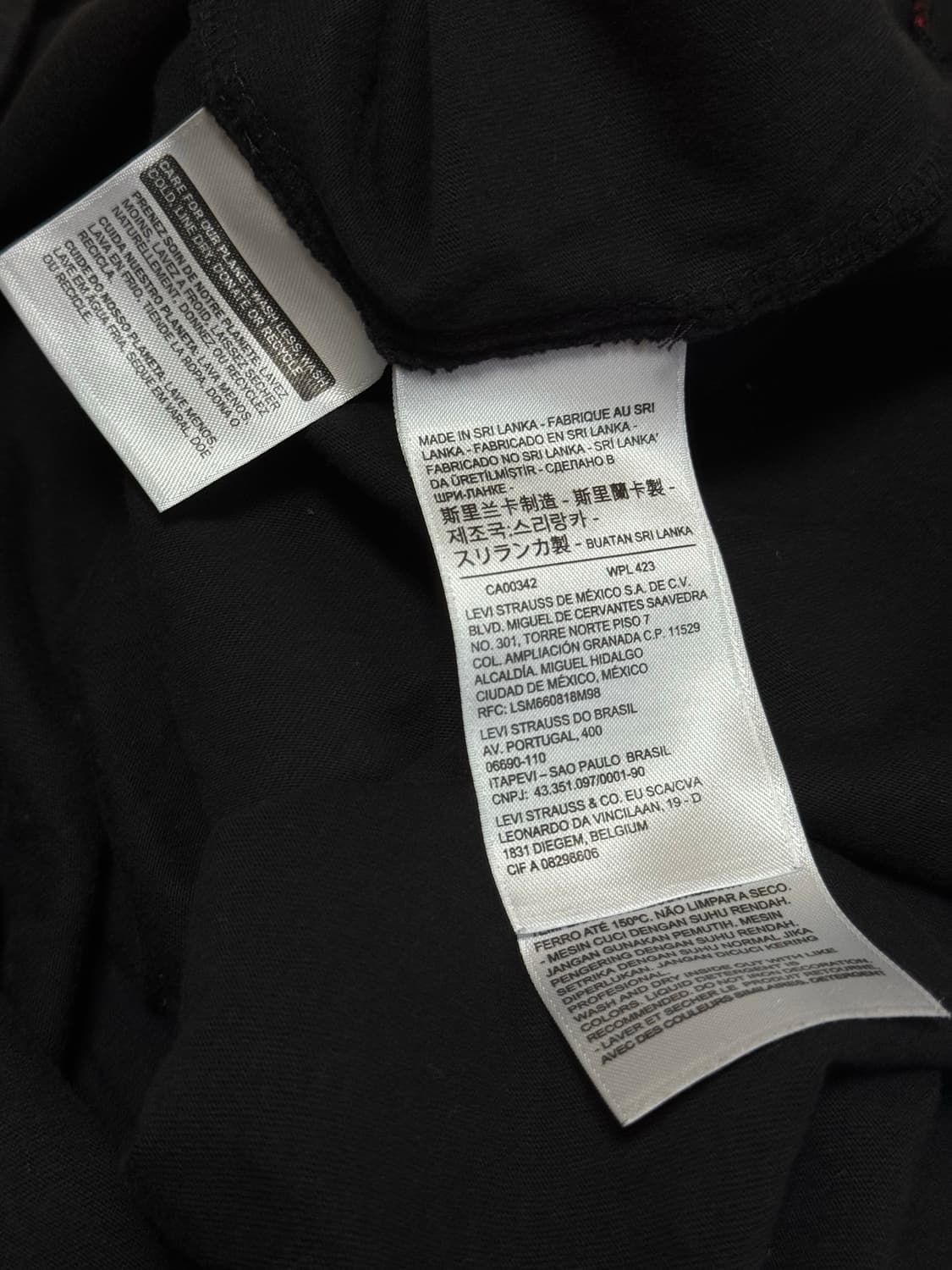 [XL]리바이스 베트윙 로고 반팔티 블랙 상품이미지5