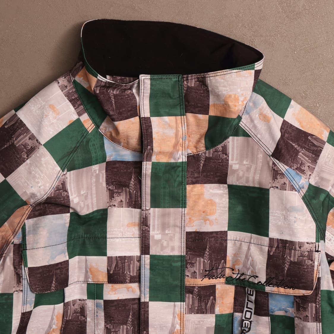 후부 체커보드 올드스쿨 나일론자켓 A1512 상품이미지2