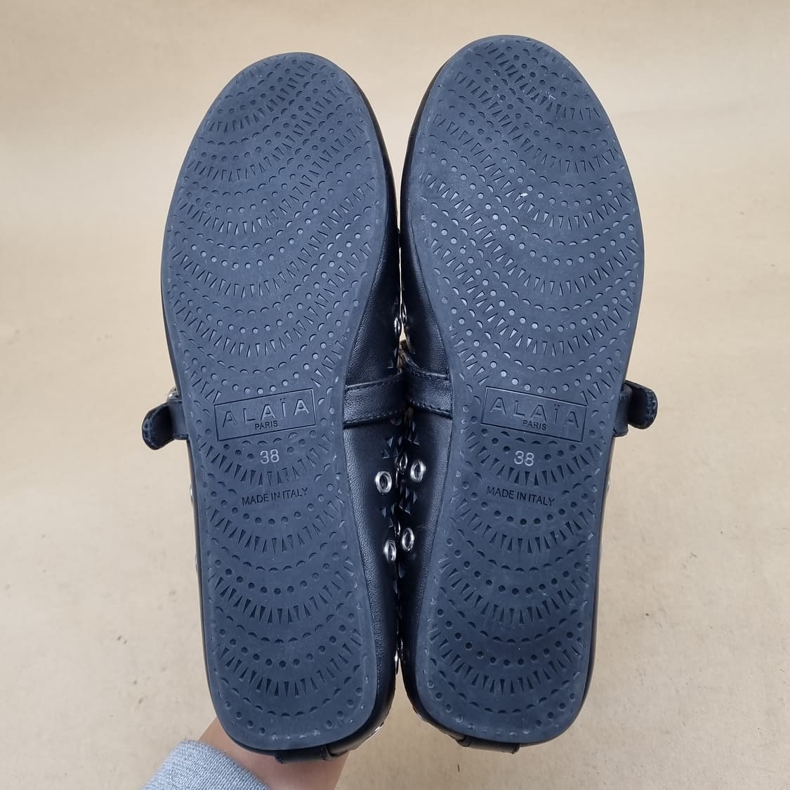 알라이오 발레리나 펀칭 플랫 슈즈38  240 상품이미지3