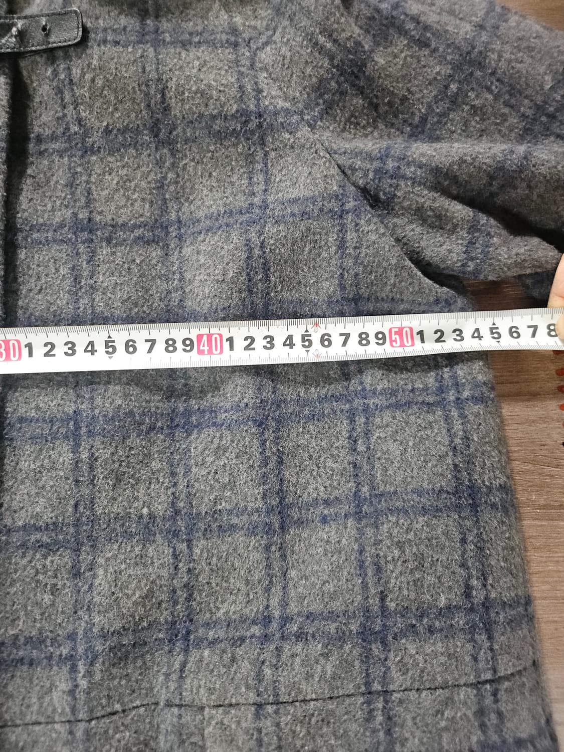 앤디스클라인  체크 울 알파카 코트  M 상품이미지7