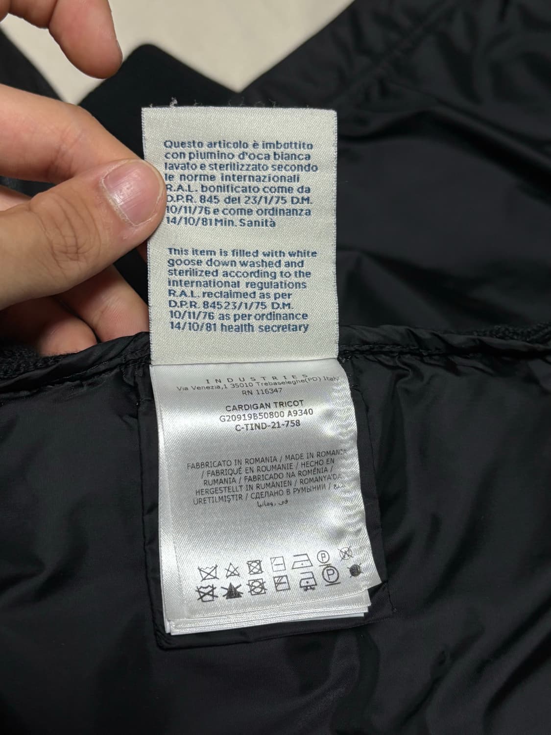 몽클레어 후드 니트 패딩 [L] 상품이미지7