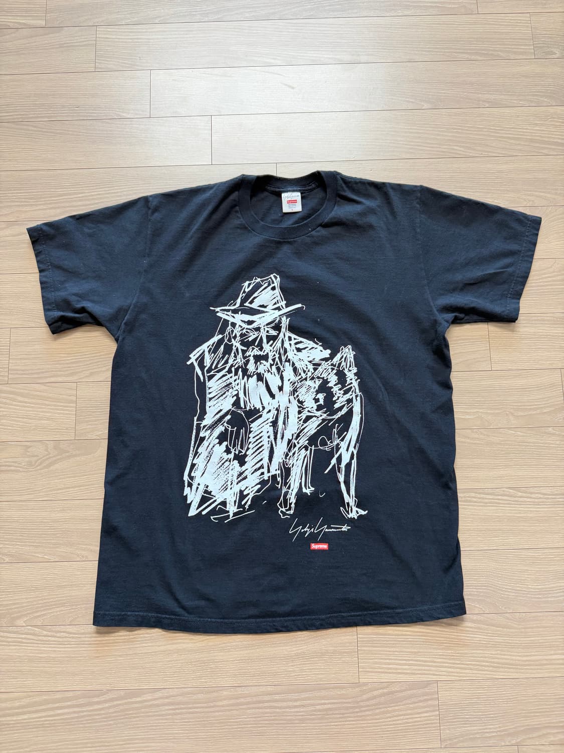 요지야마모토 슈프림 티셔츠 L 상품이미지1