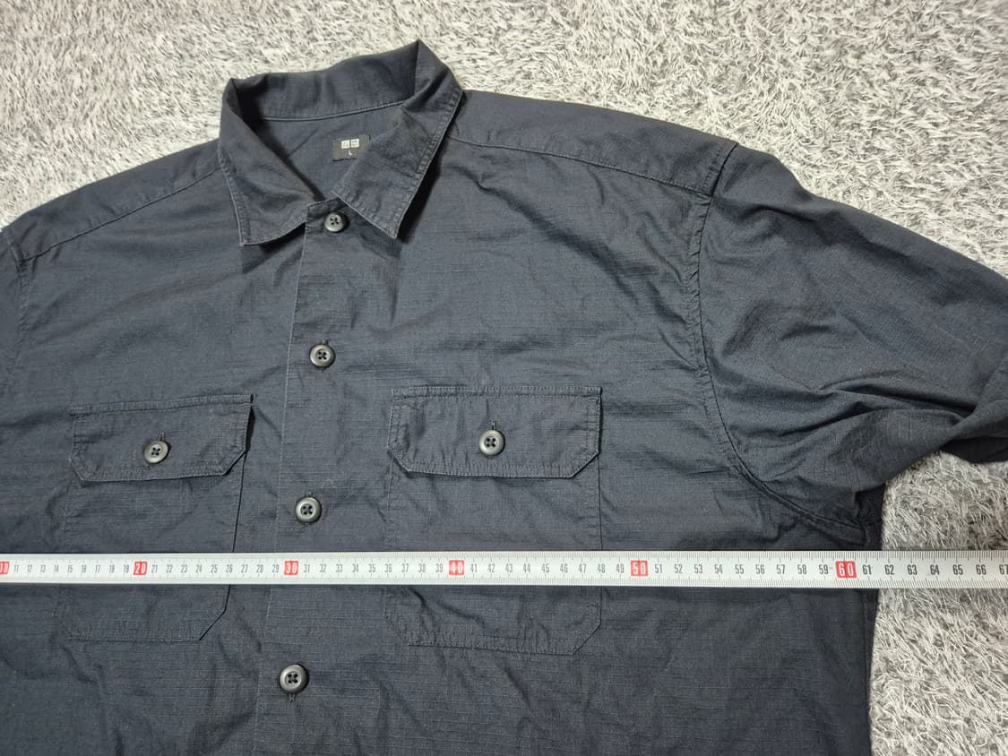 유니클로 남성 워크셔츠 네이비 L 상품이미지9