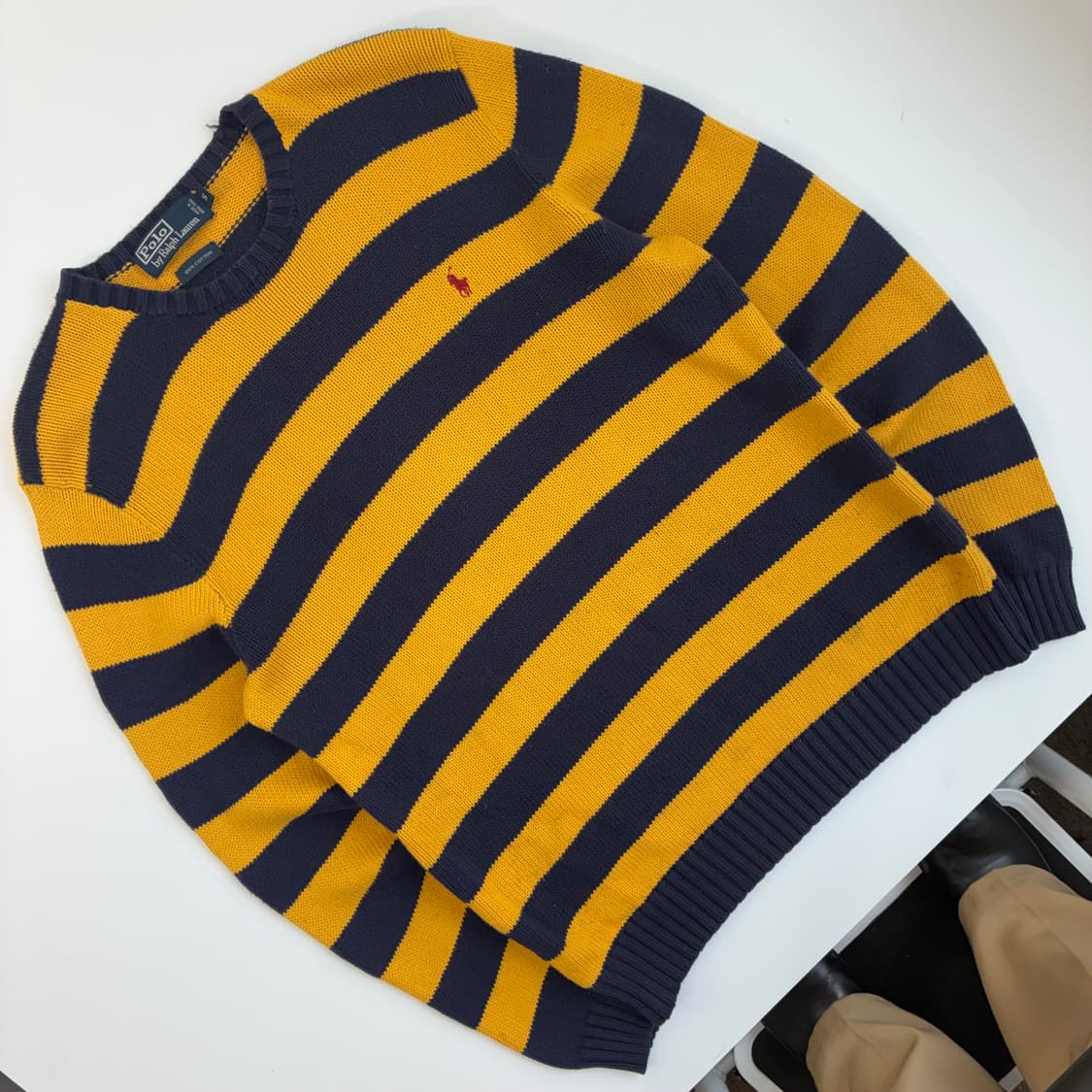 Polo  폴로 랄프로렌 자수 코튼 스트라이프 니트  상품이미지2