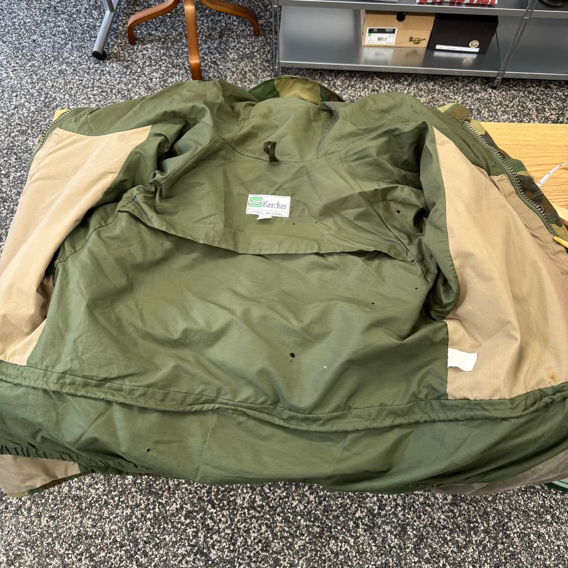 빈티지 프랑스군 카모 고어텍스 자켓 made in France (XL) 상품이미지6