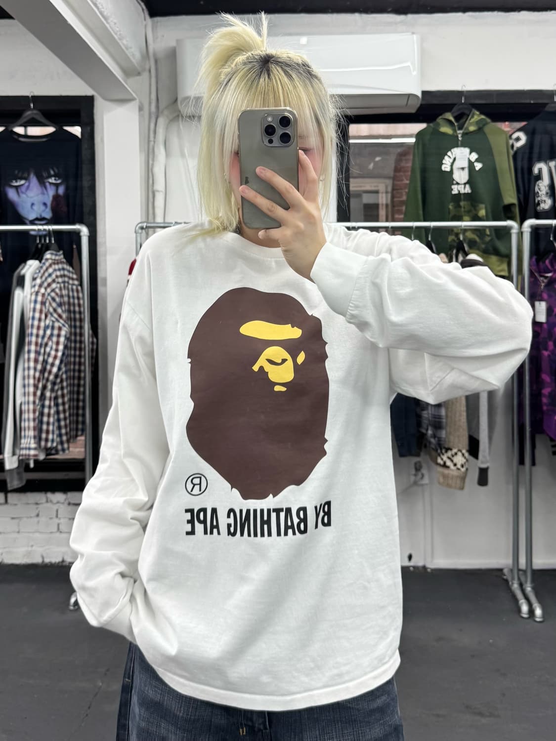 베이프 빅사루 롱슬리브 상품이미지2