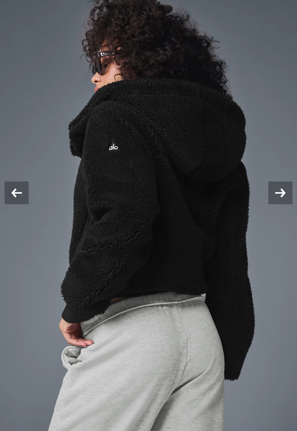 알로요가 폭시 셰르파 재킷 블랙 상품이미지1