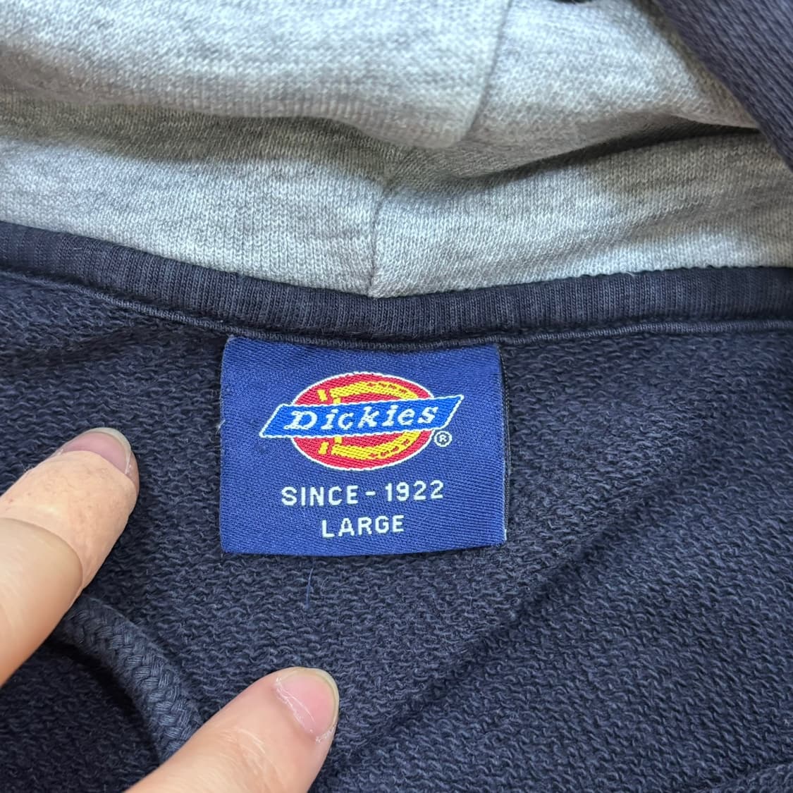 L 디키즈 네이비 애슬레틱 후드 티셔츠  0427E 상품이미지3