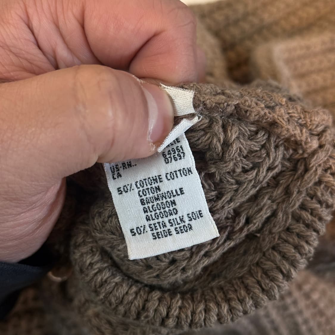 베네통 이탈리아 생산 실크 혼방 코튼 니트 가디건 XS XXS 150 상품이미지7