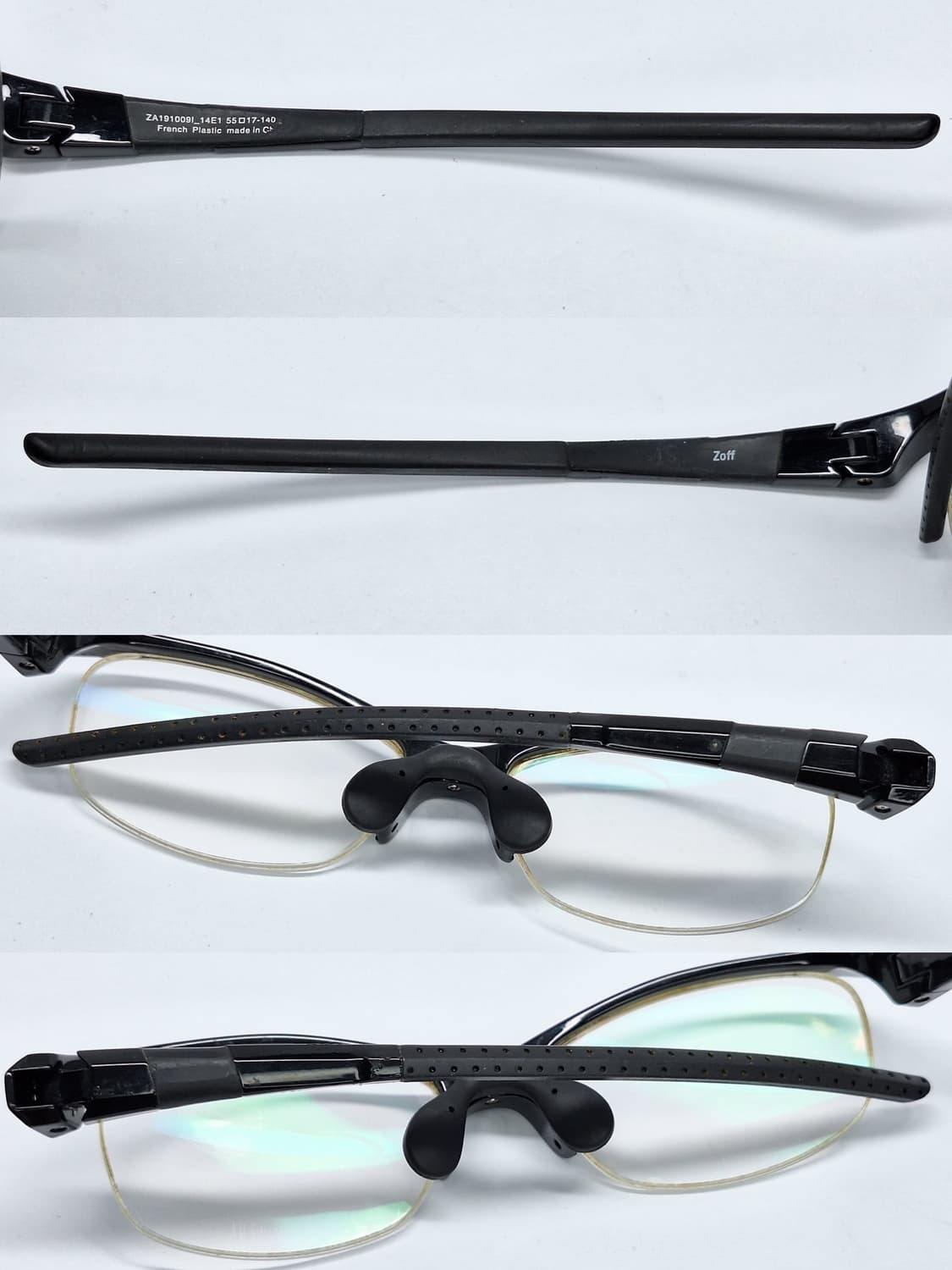 조프 Zoff ZA191009 스포츠 반무테 웰링턴 안경테 안경/일본수입 상품이미지3