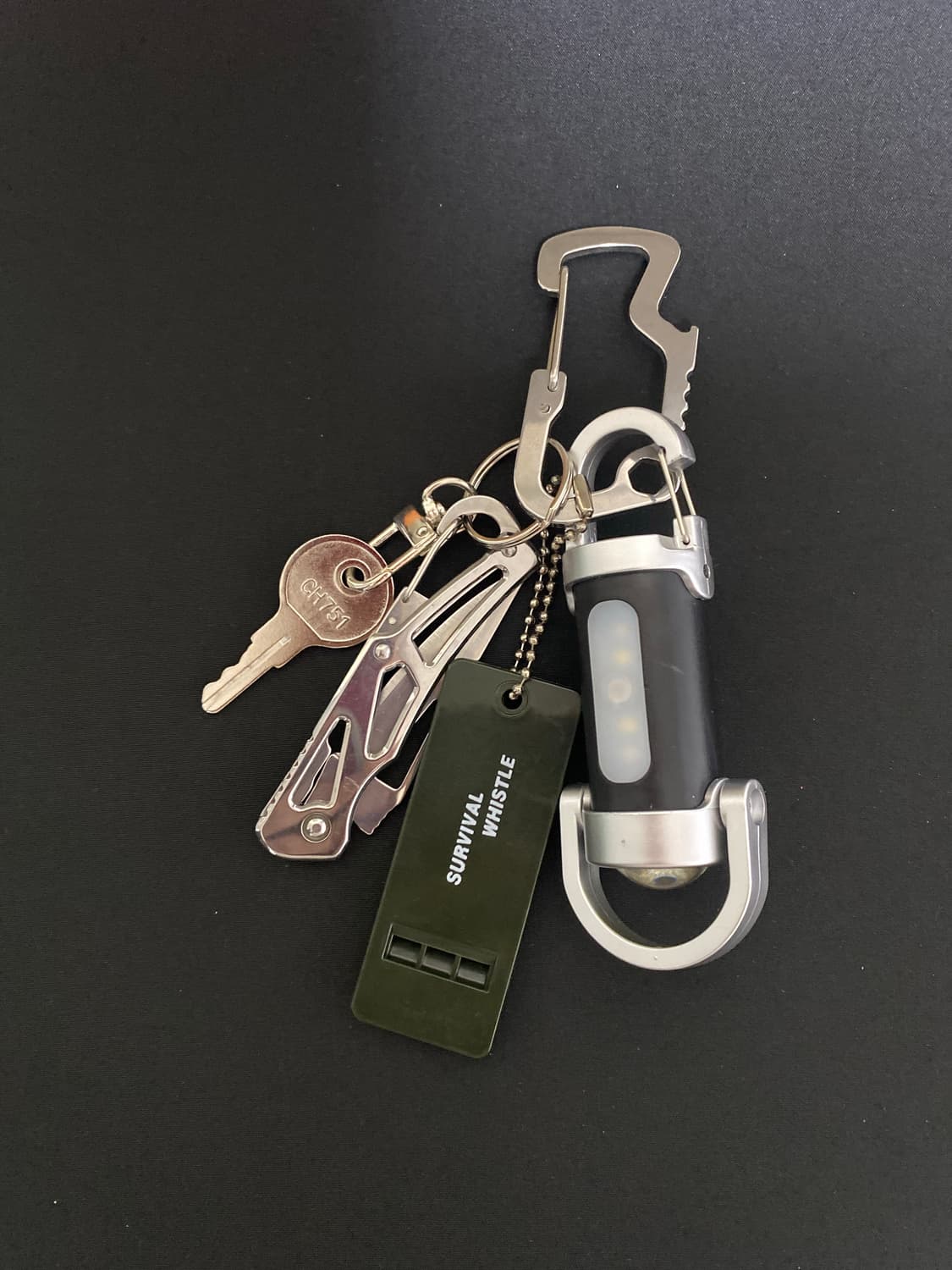 캠핑 감성 EDC 멀티 키링 상품이미지1