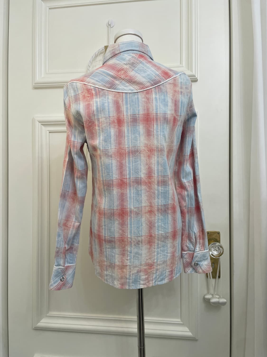 TOMMY GIRL signature check vintage shirt 상품이미지3