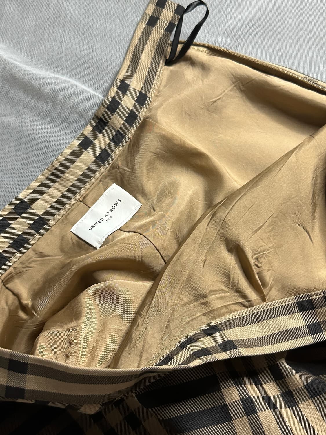 United arrows tokyo 체크패턴 롱치마 상품이미지3