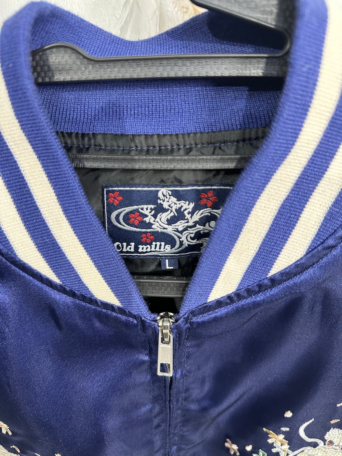 Jpn 일본빈티지 재패니즈 오리엔탈 old 보라 용 스카잔 자켓 상품이미지9