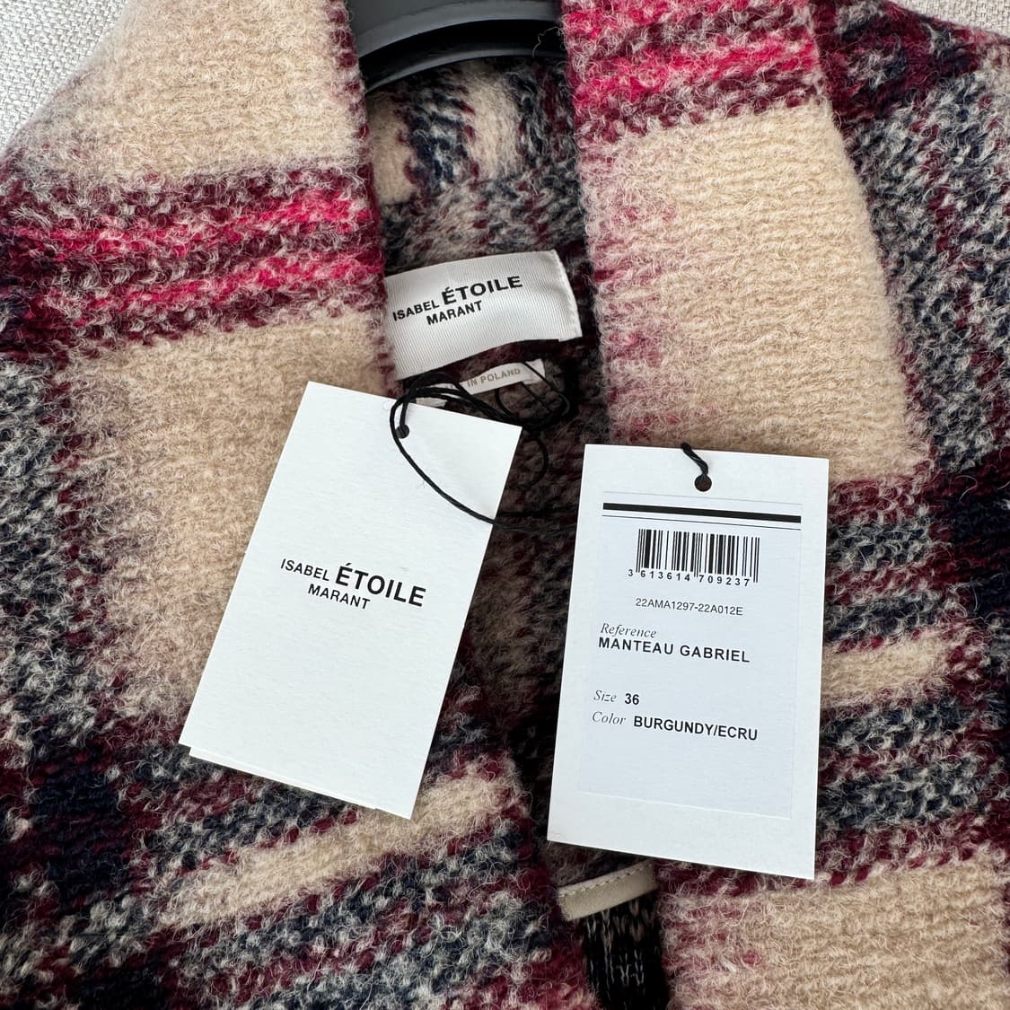 새상품) 이자벨마랑 에뚜왈 가브리엘 울 코트 22AMA1297-22A01 상품이미지3