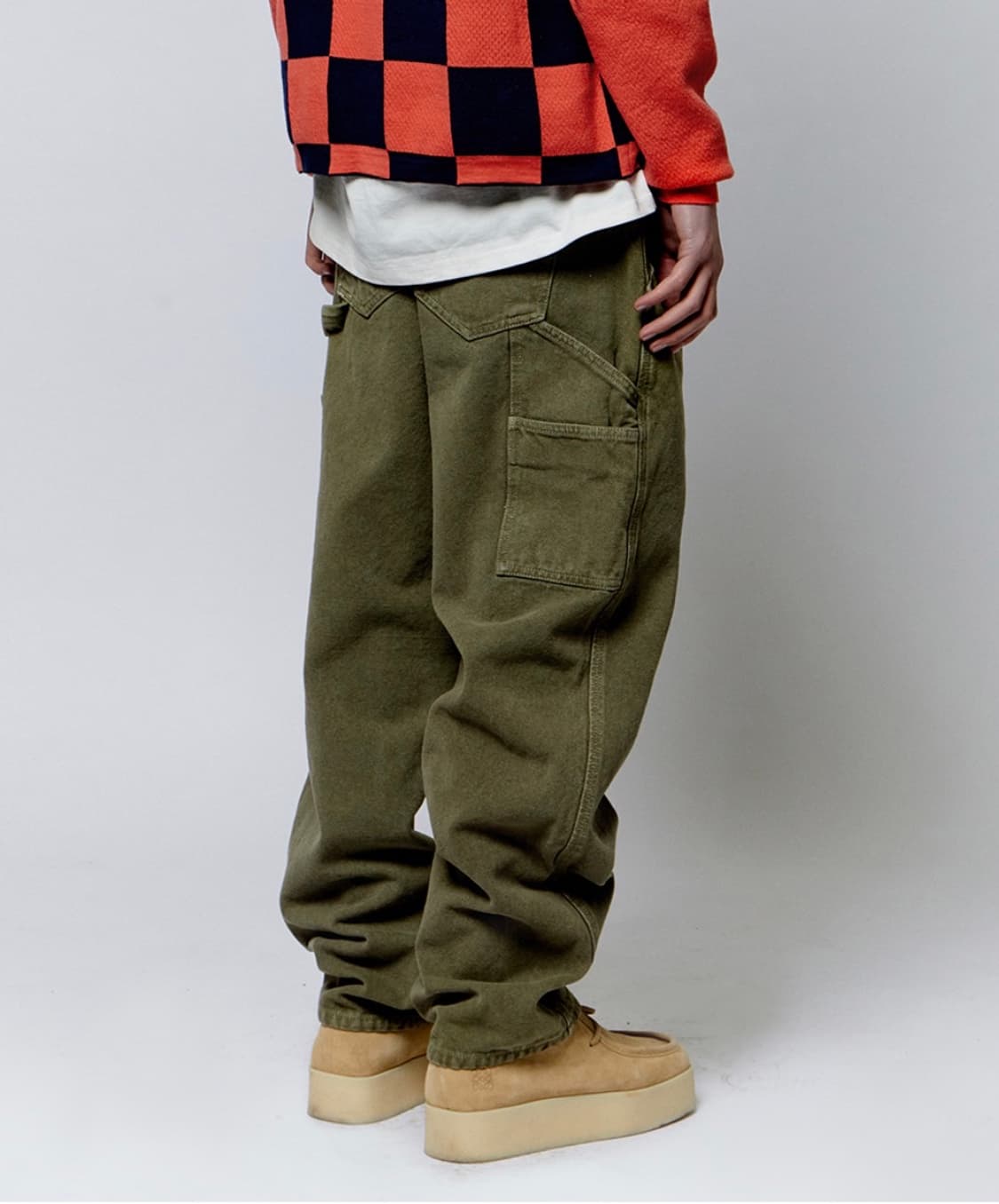 엑스트라오디너리 카펜터 피그먼트 팬츠 카키 L 상품이미지2