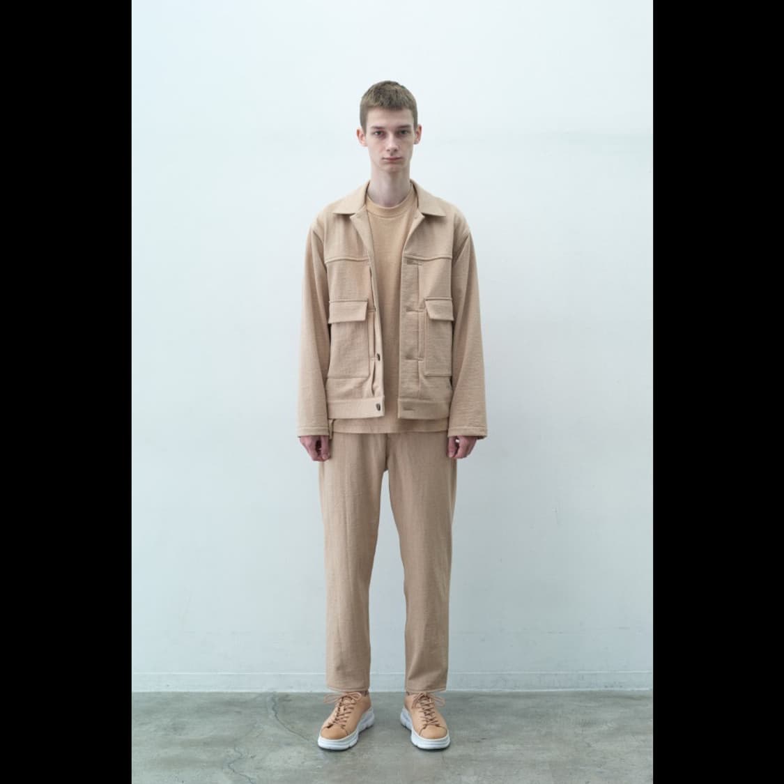 마카웨어 코튼 니트 워크 블루종 자켓 2(100)사이즈 상품이미지2