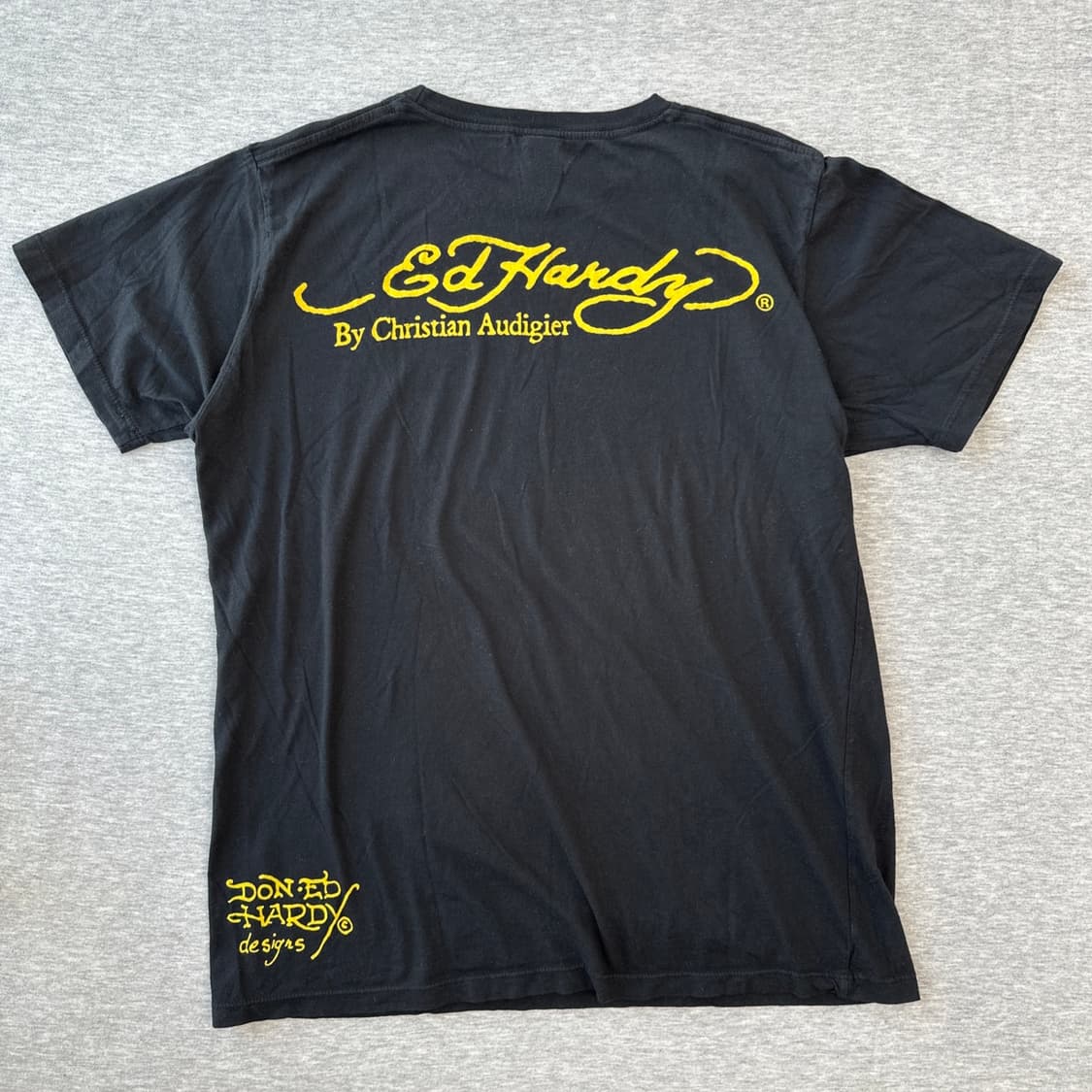 [L] Ed Hardy 에드 하디 올 큐빅 데빌 핀업걸 빈티지 반팔 상품이미지7