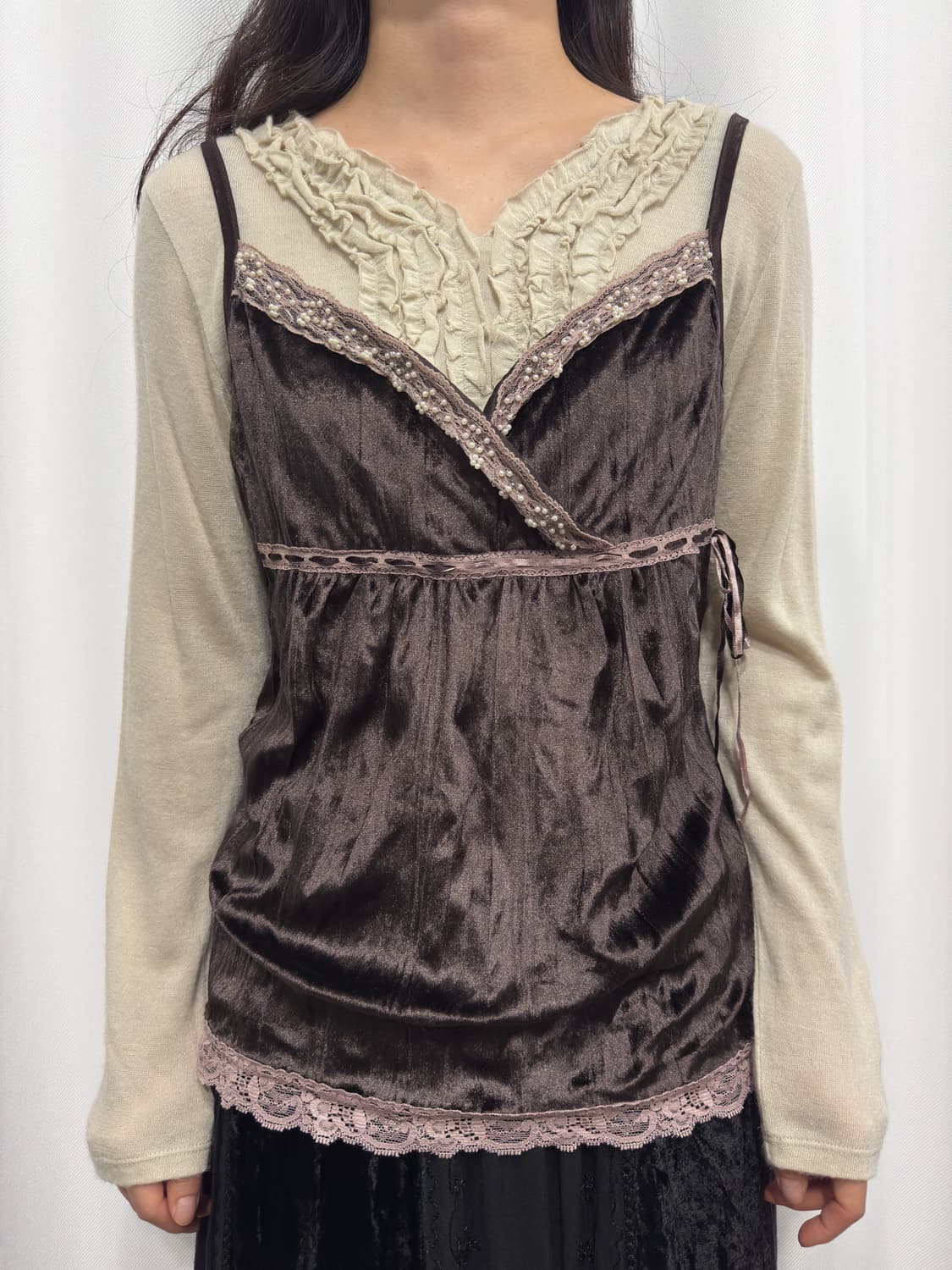 velvet sleeveless 상품이미지1