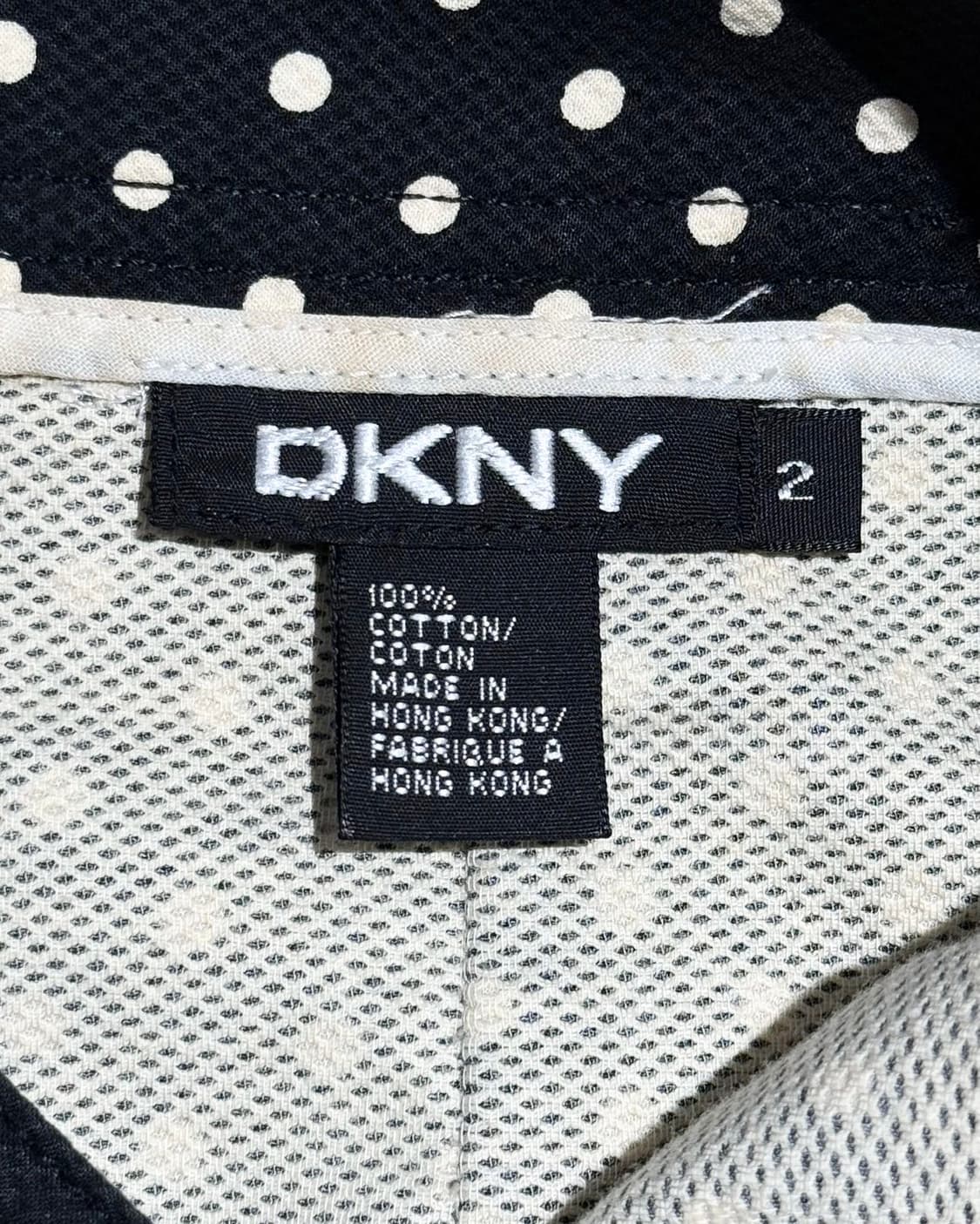 dkny 블랙 도트 A라인 미디 스커트 상품이미지7