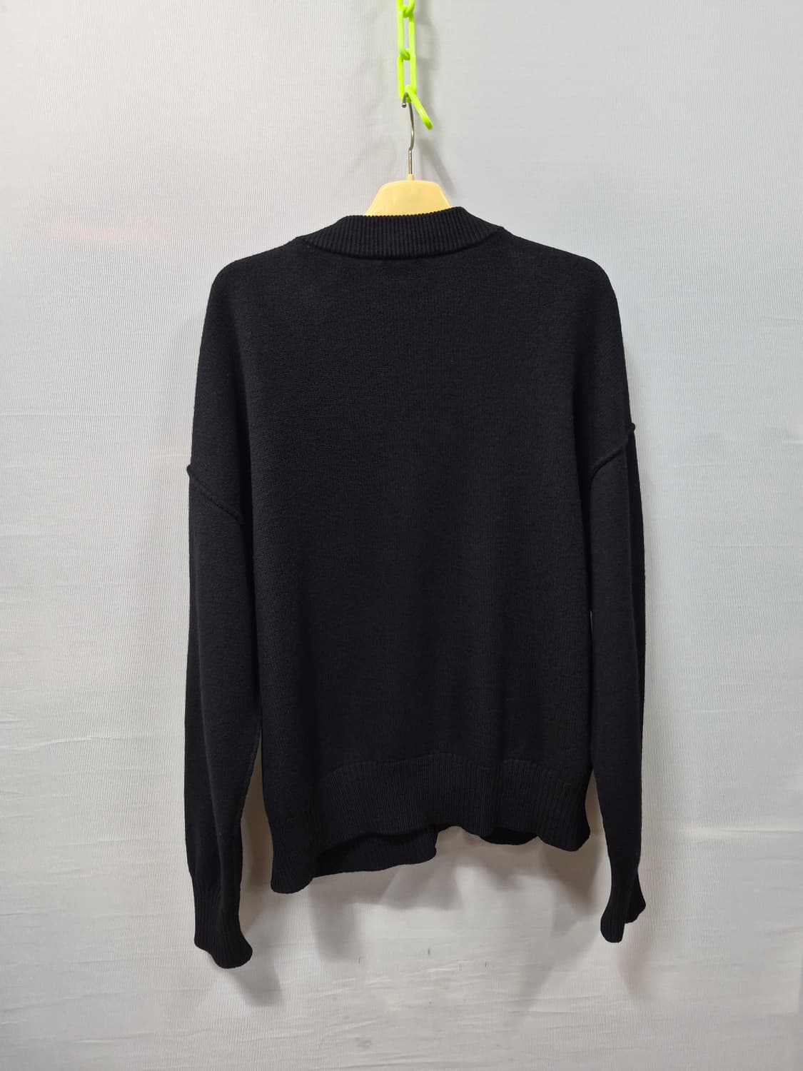 백화점판 23년 아미 빅 하트 블랙 가디건 오버핏 남성 XL 110 상품이미지2