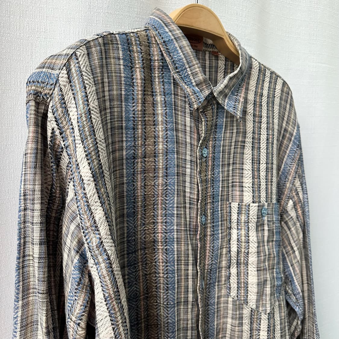 MISSONI 미쏘니 에스닉 스트라이프 자카드 린넨 셔츠 내추럴 50 상품이미지3