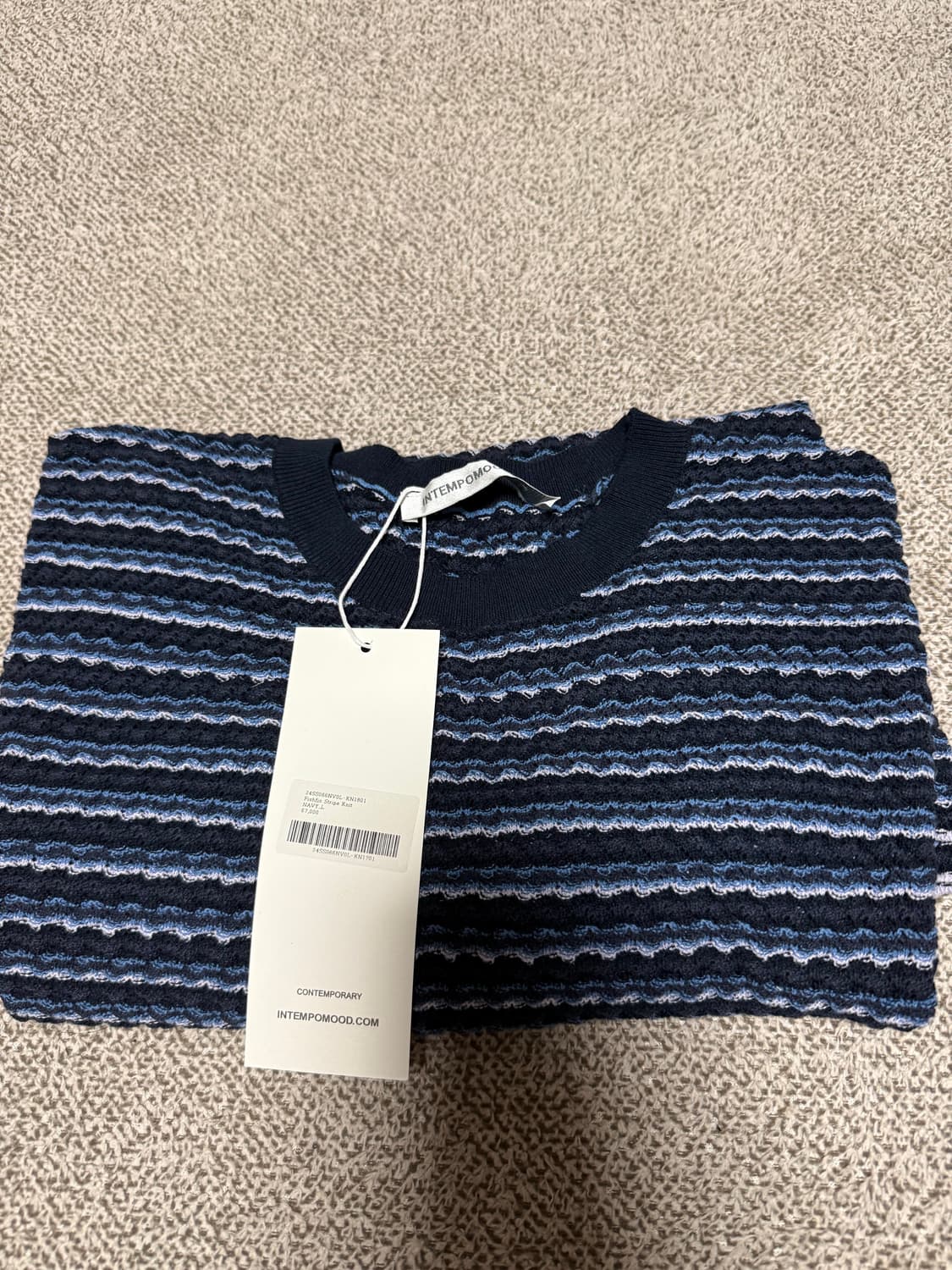 인템포무드 반팔 니트 상품이미지2