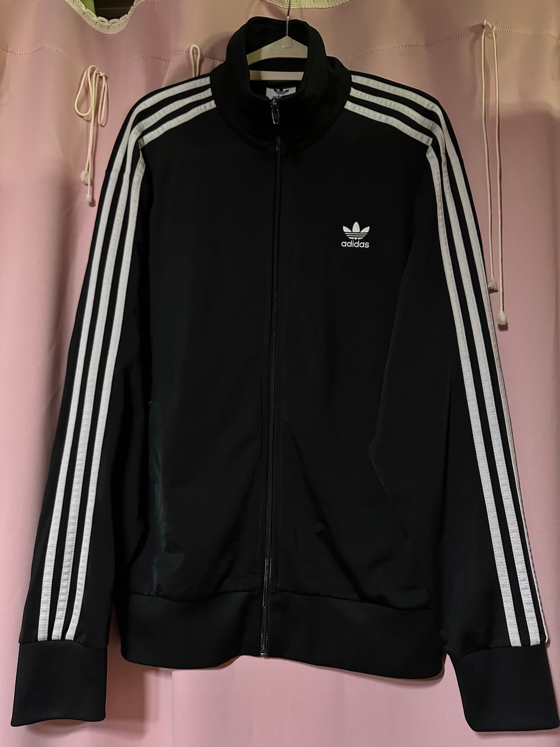 아디다스져지 아디다스 파이어버드 트랙탑 불꽃져지 집업 블랙 상품이미지1