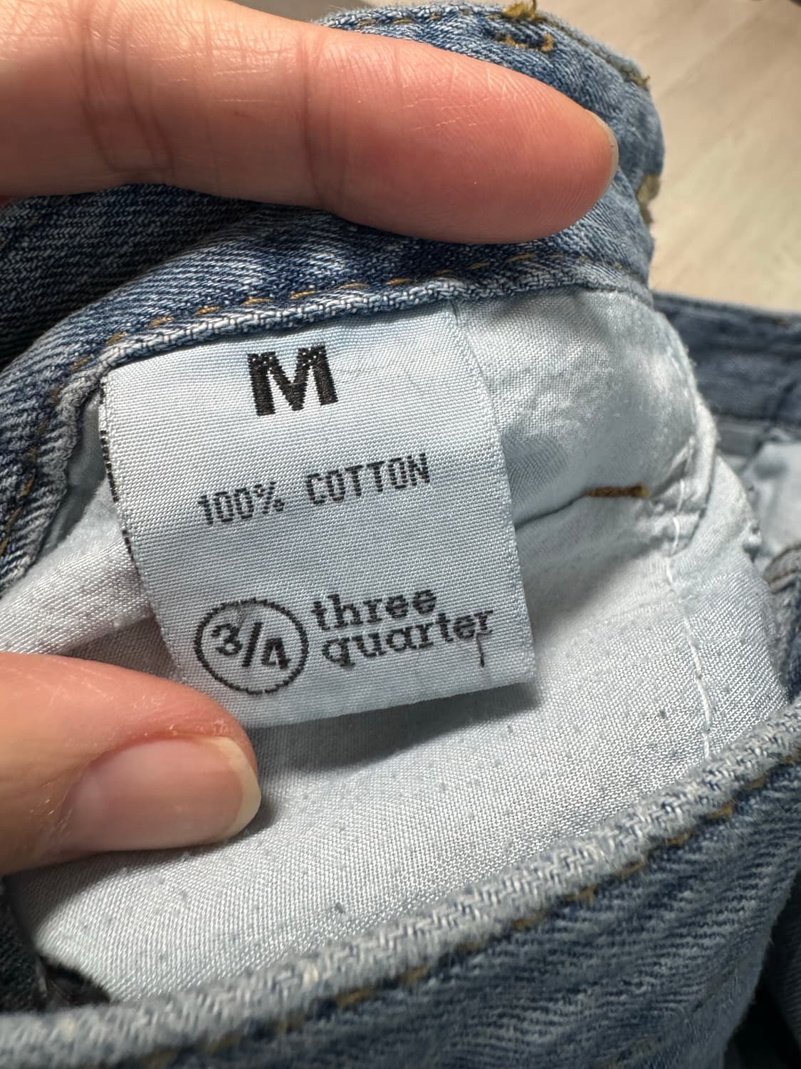 3/4 three quarter 데님 롱 스커트 M 상품이미지9