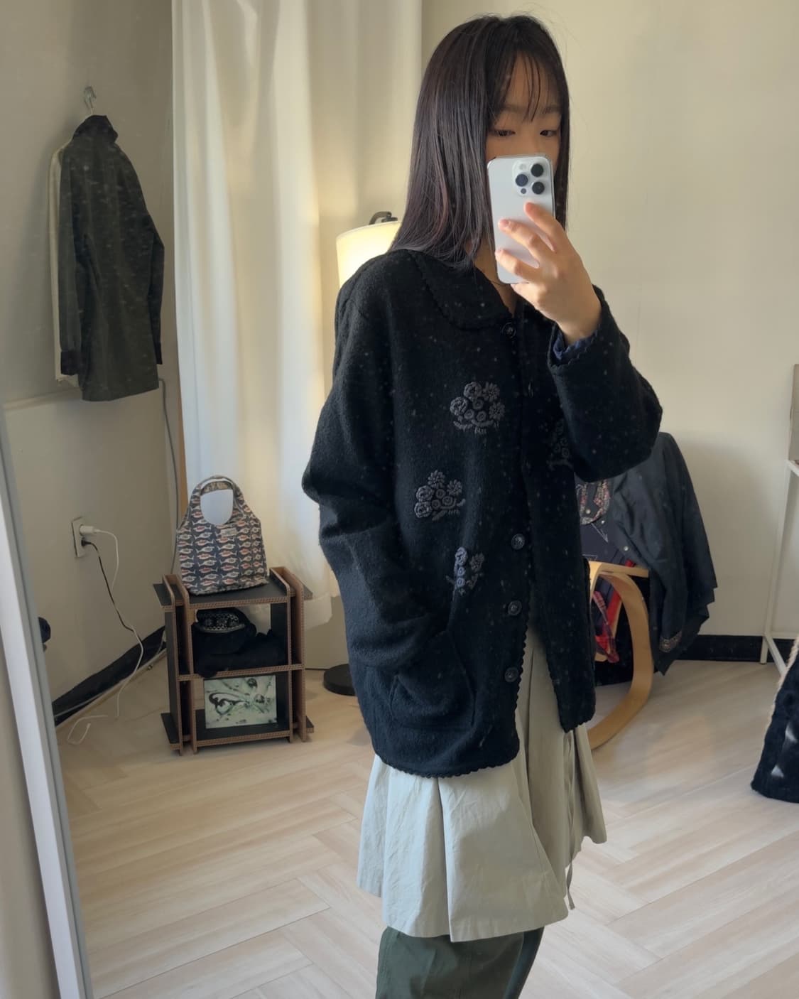 [Vintage] Floral Embroidered Wool Jacket 상품이미지6