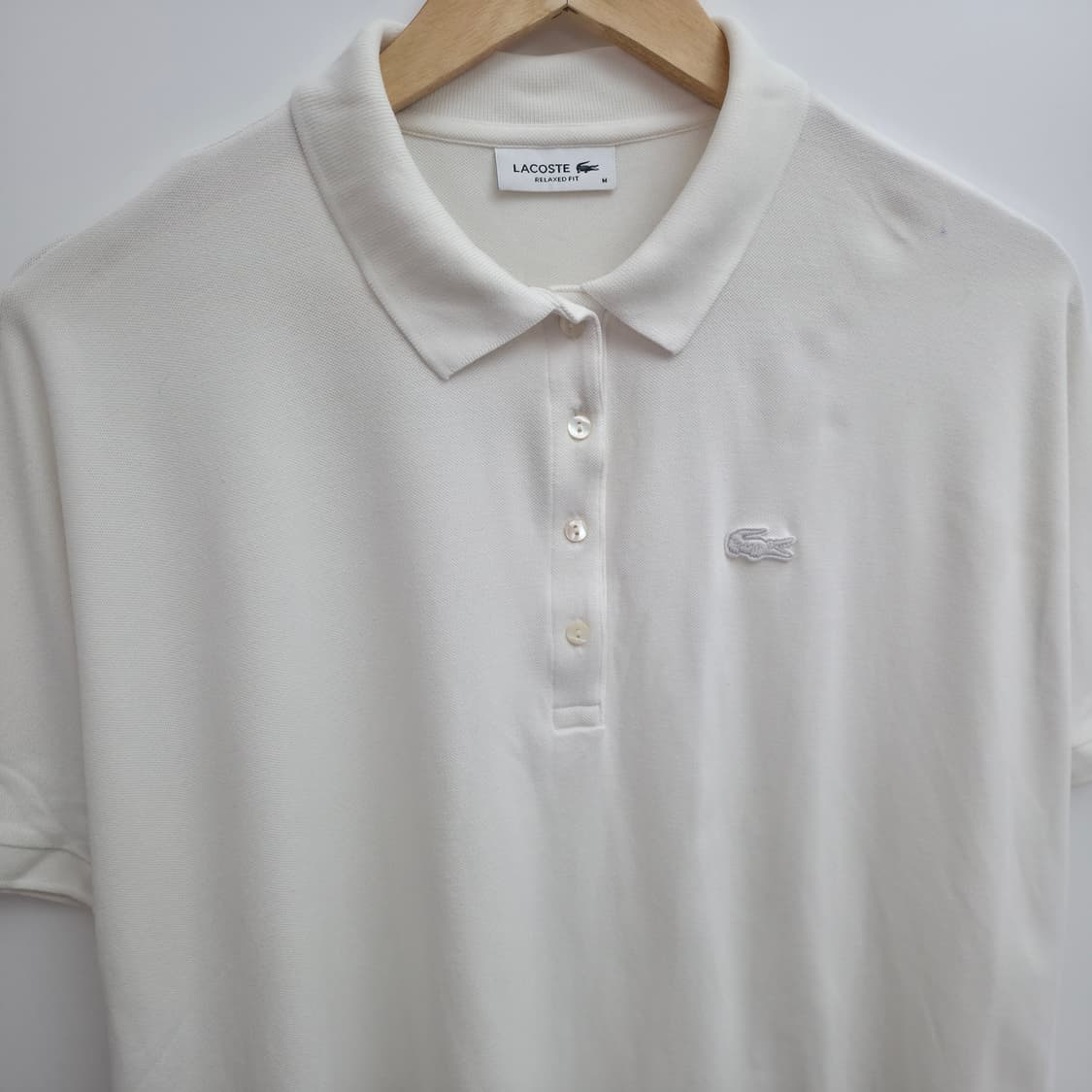 [M] 라코스테 화이트 카라티 상품이미지2