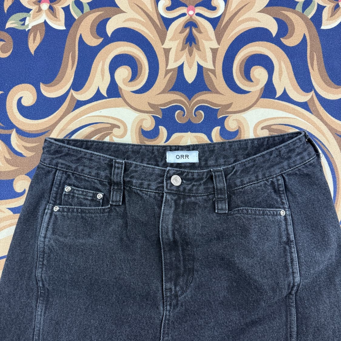 (L)오르 ORR 흑청와이드 데님팬츠 상품이미지3
