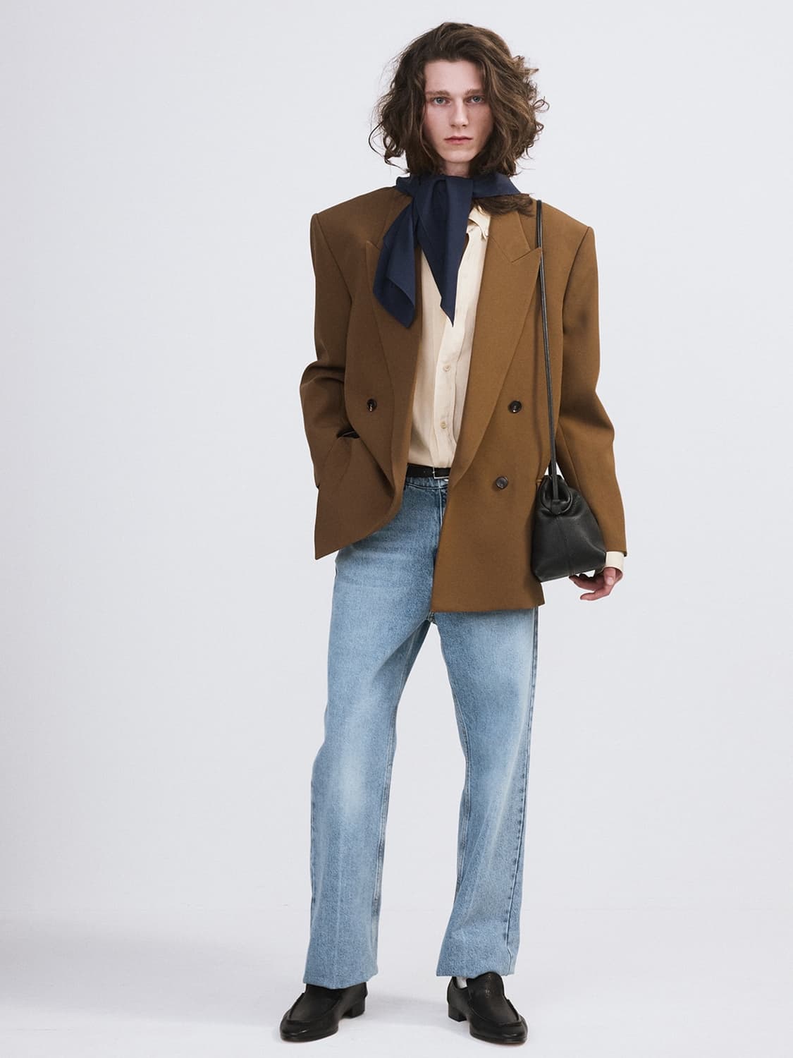 렉토 26SS 시그니쳐 스트레이트핏 데님 팬츠 라이트블루 상품이미지2