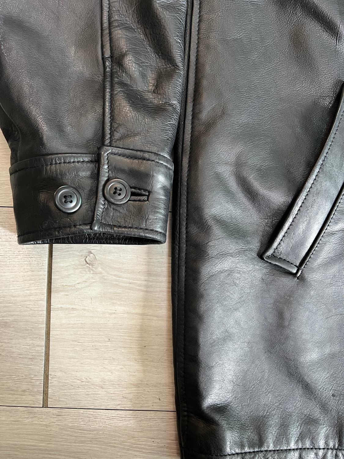 90s 올드갭 레더 카코트 L 상품이미지5