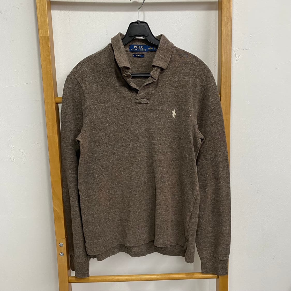 S 폴로 연브라운 롱슬리브 상품이미지2