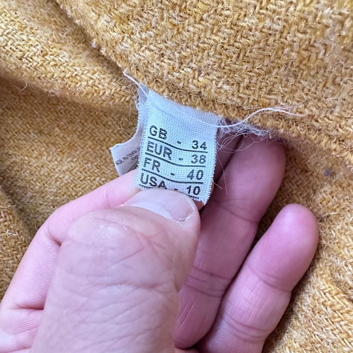 글로버올 오리지널 더플코트 옐로우 영국생산 상품이미지9